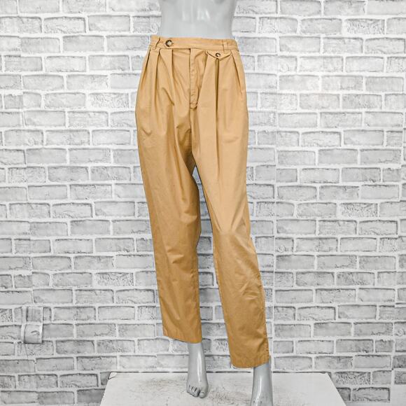 Doen Women's Grover Pant in Fieldstone Beige Pleated front size 4 - Picture 4 of 14